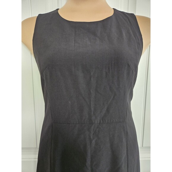 Talbots 12 P Black Wool Sheath Dress Business Career Classic Lined - Picture 2 of 13